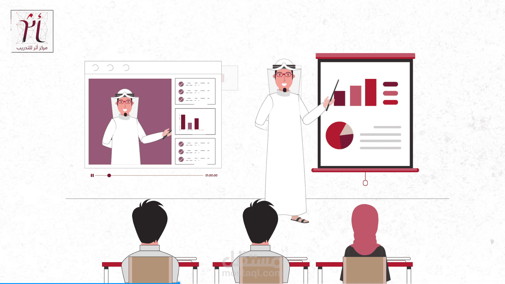 موشن جرافيك لشركة اثر تريننج