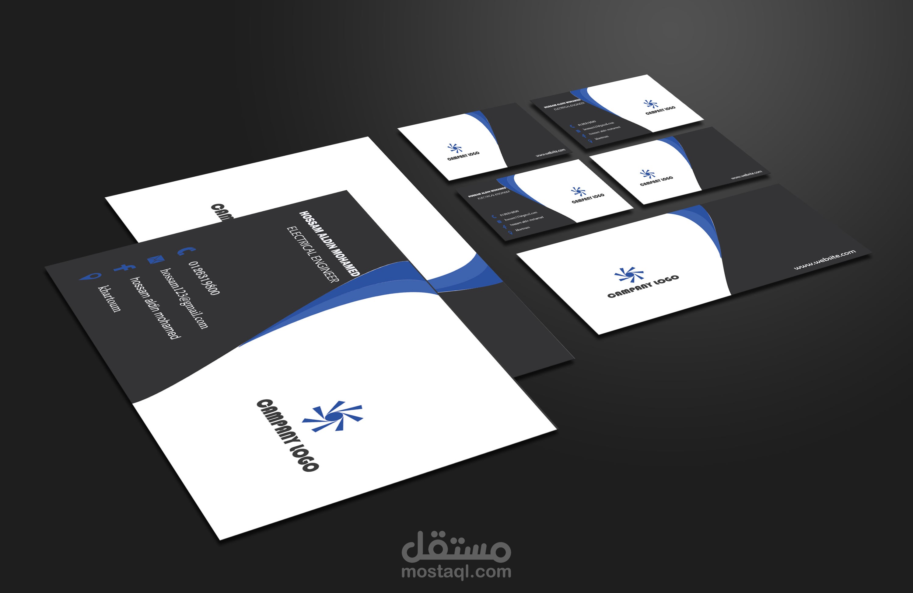تصميم بطاقات أعمال مميزه
