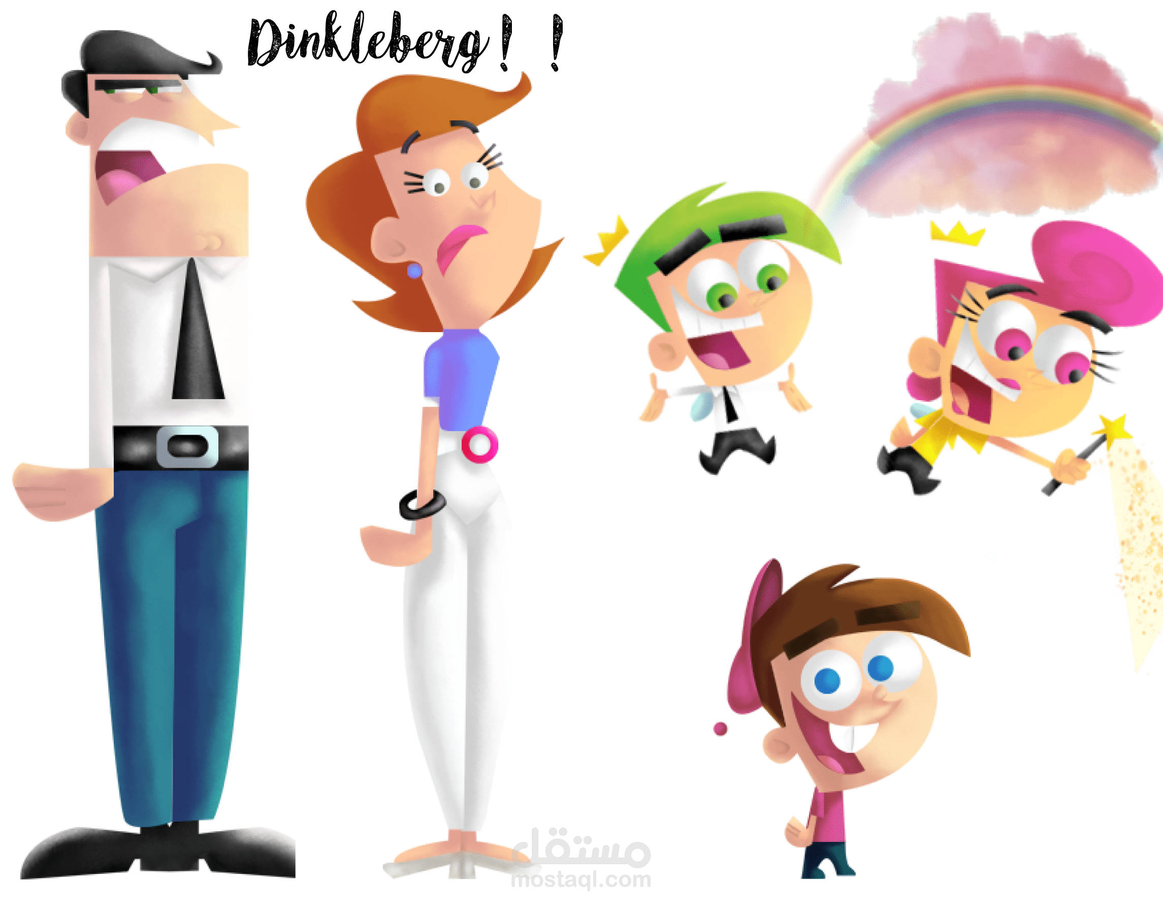 رسم  كارتون الوالدان السحريان"Fairly odd parents"