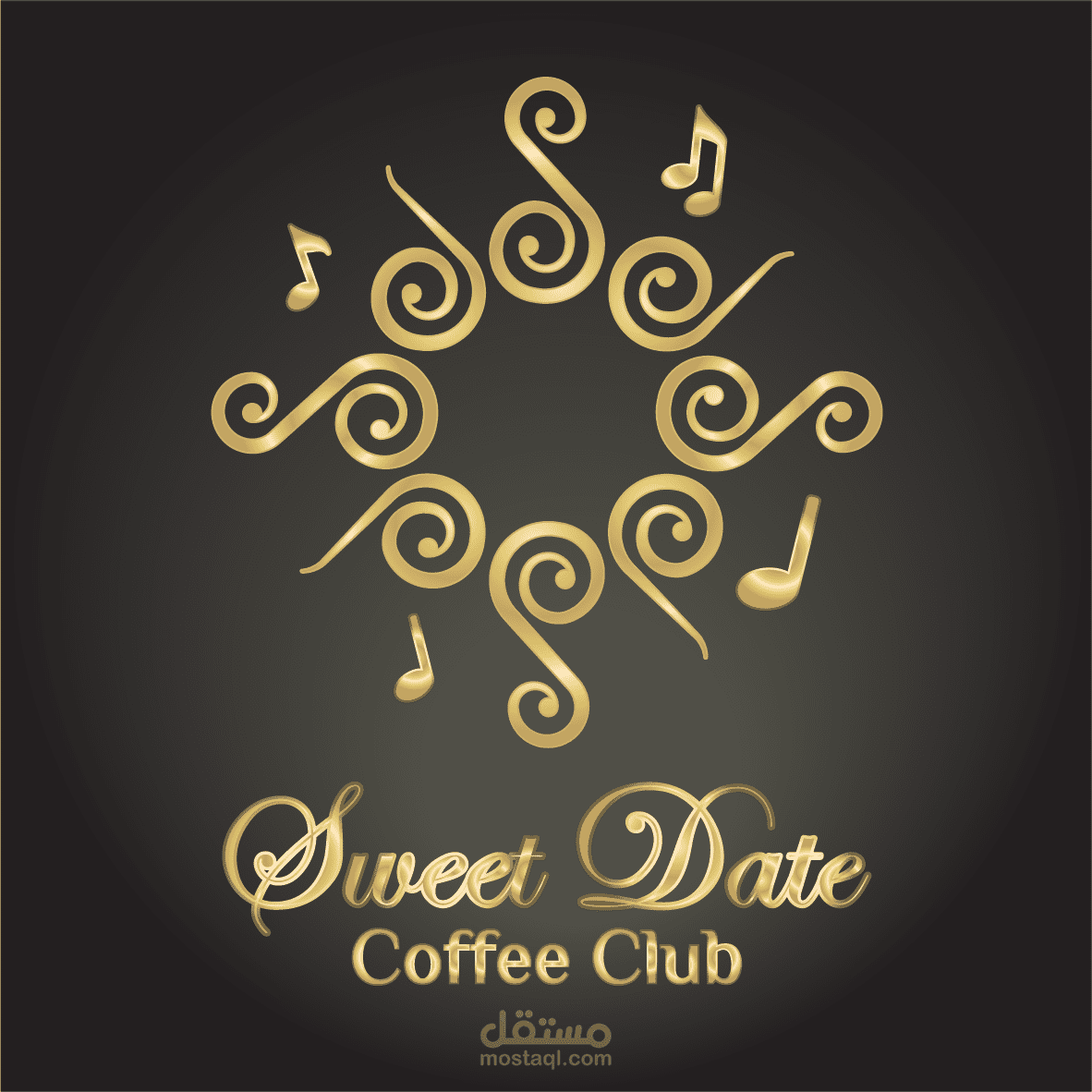 Sweet Date تصميم شعار وهوية بصرية لكافيتيريا مهتمة بالموسيقا