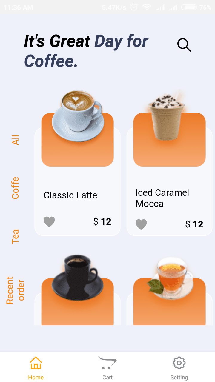 Coffe Shop App