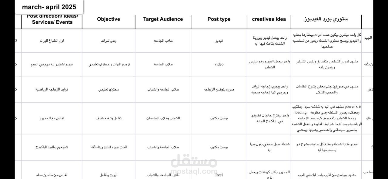 social media calender