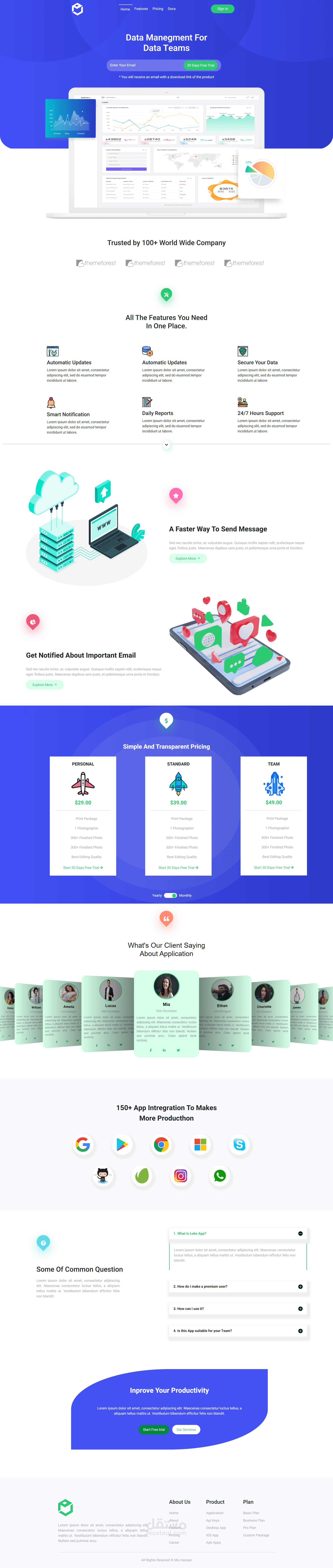 App(Landing Page)