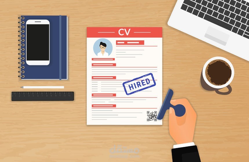 عمل نماذج cv مختلفة عربي وانجليزي