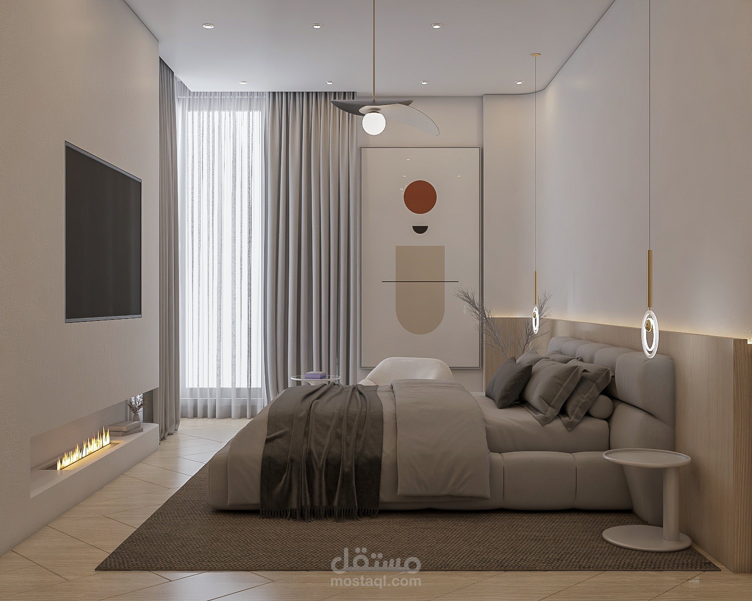 Minimalist master bedroom