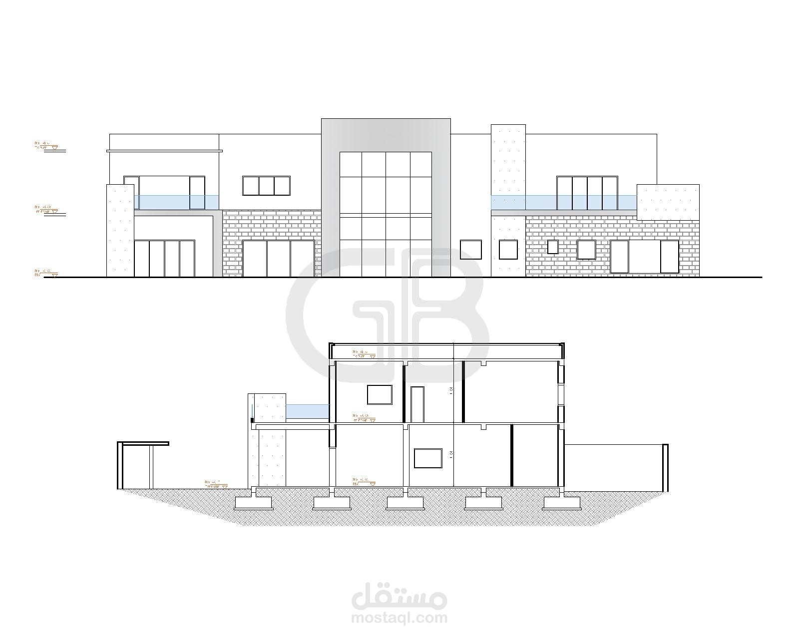 تصميم مخططات معمارية و تنفيذية للمباني