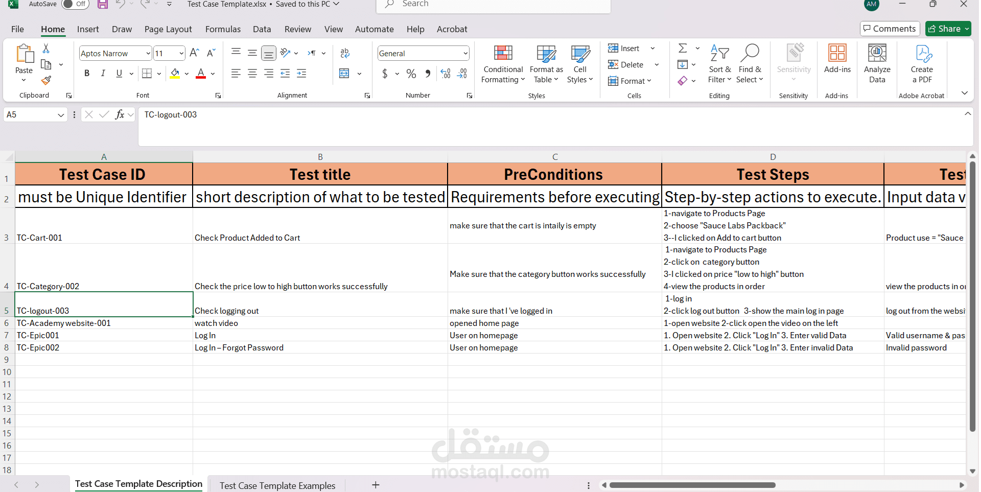 Manual Testing for a Website