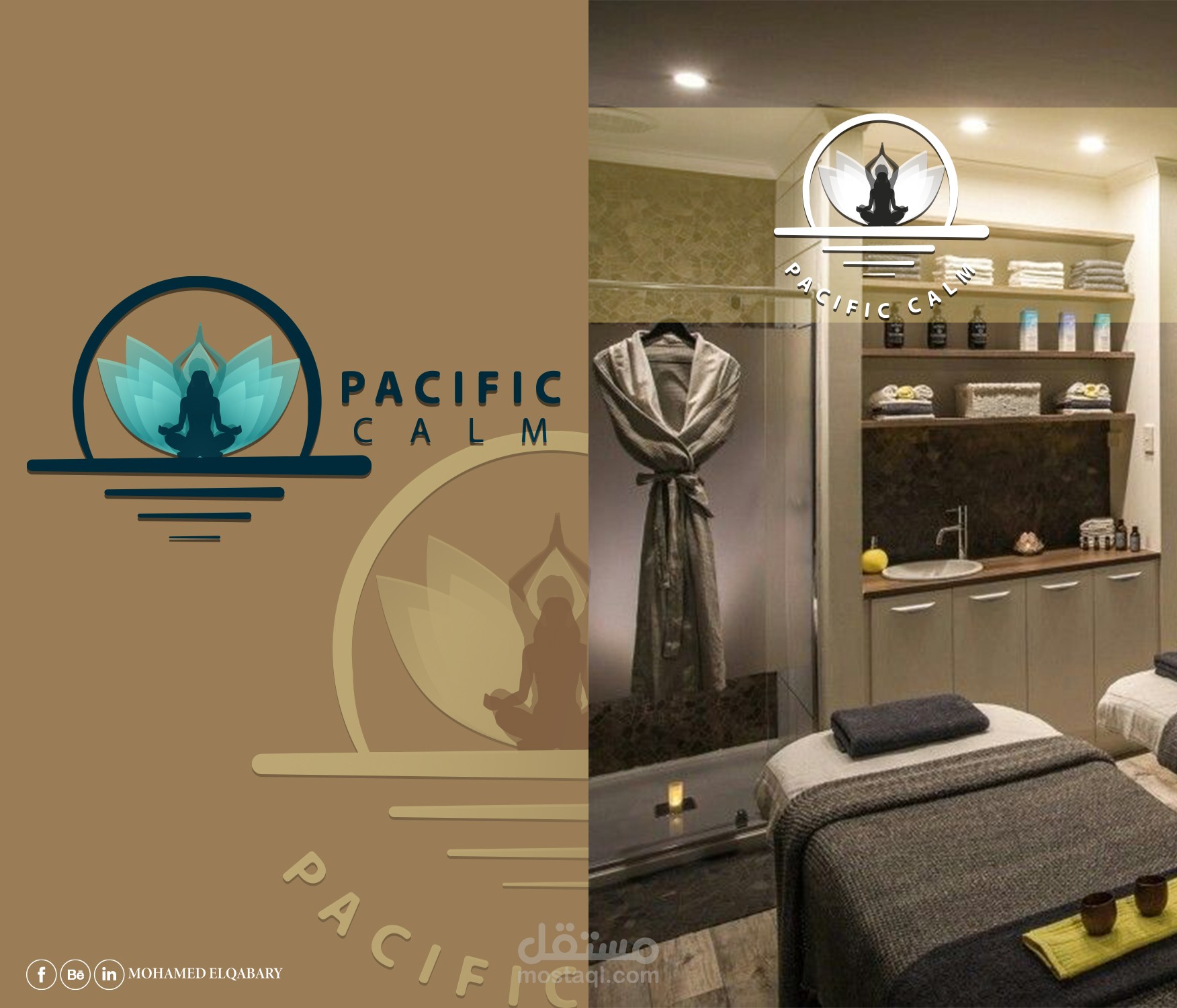 Branding Pacific Calm Spa Gym