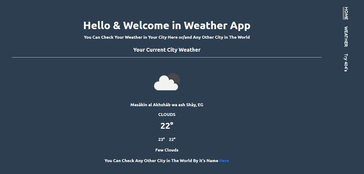 React Weather App Consuming External API