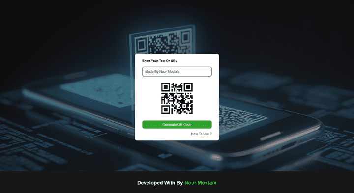 موقع لعمل QR Code لنص او رابط لك