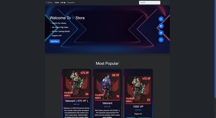 ( V Store ( Full Project ReactJs As Freelancer