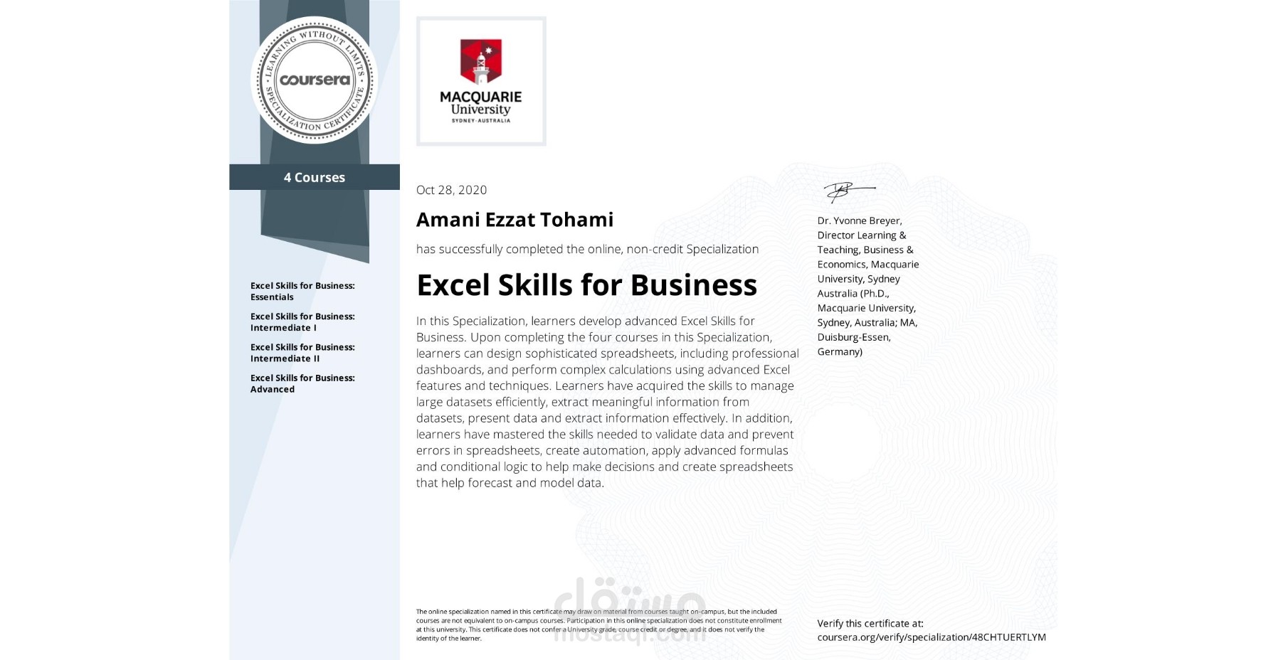 Excel For Business 