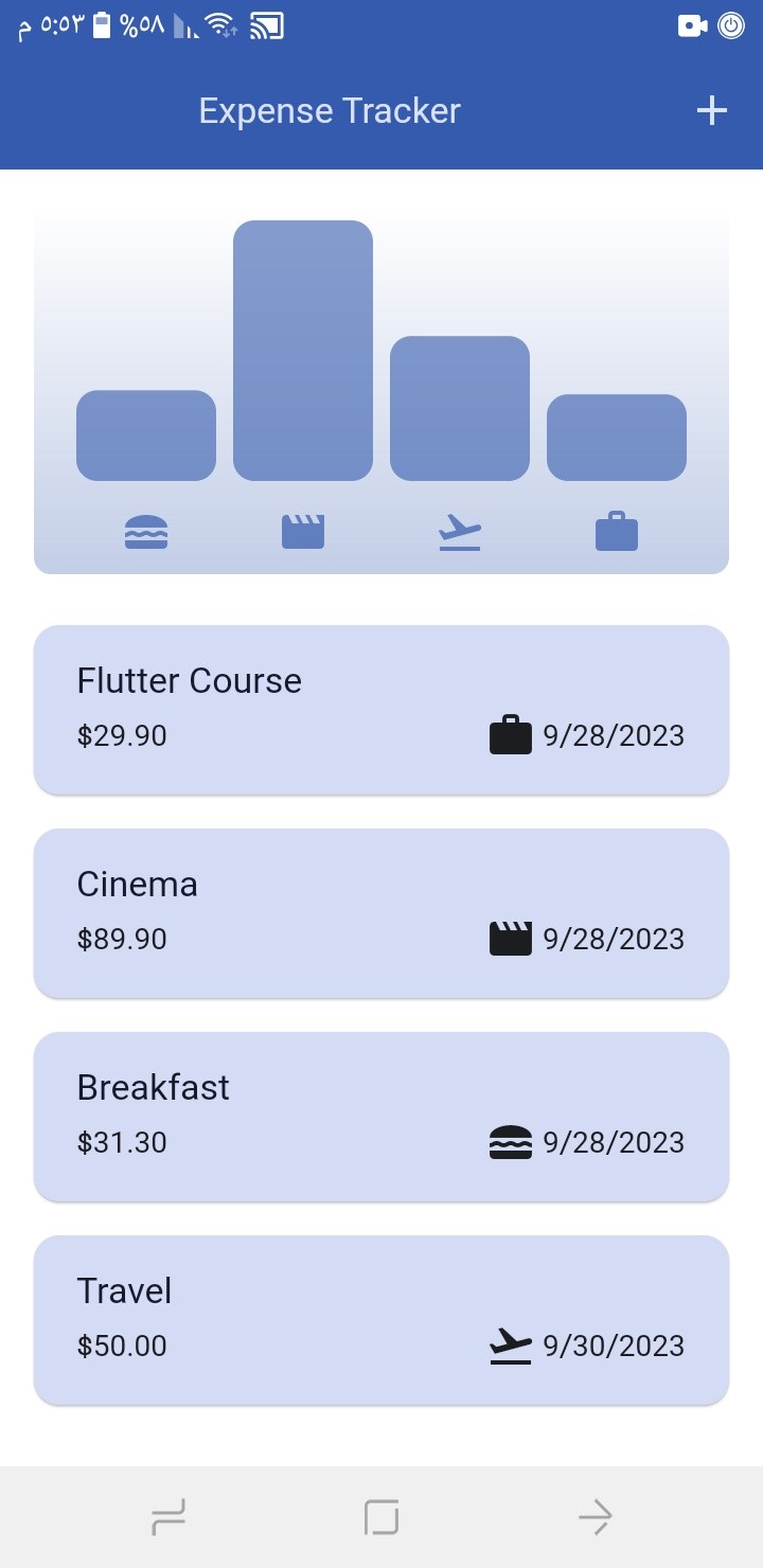 Expense tracking app