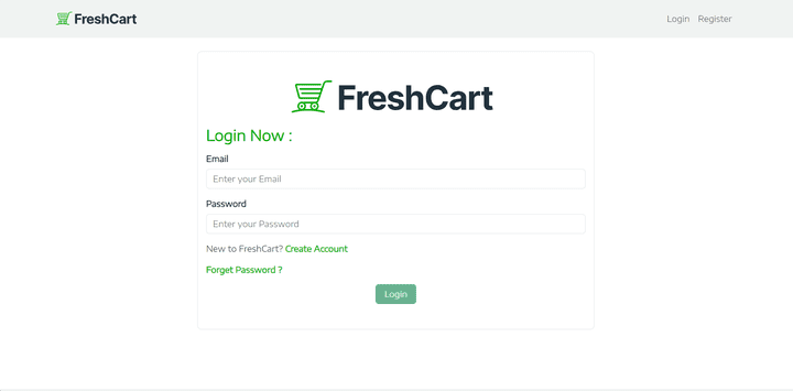 E-Commerce Fresh Cart