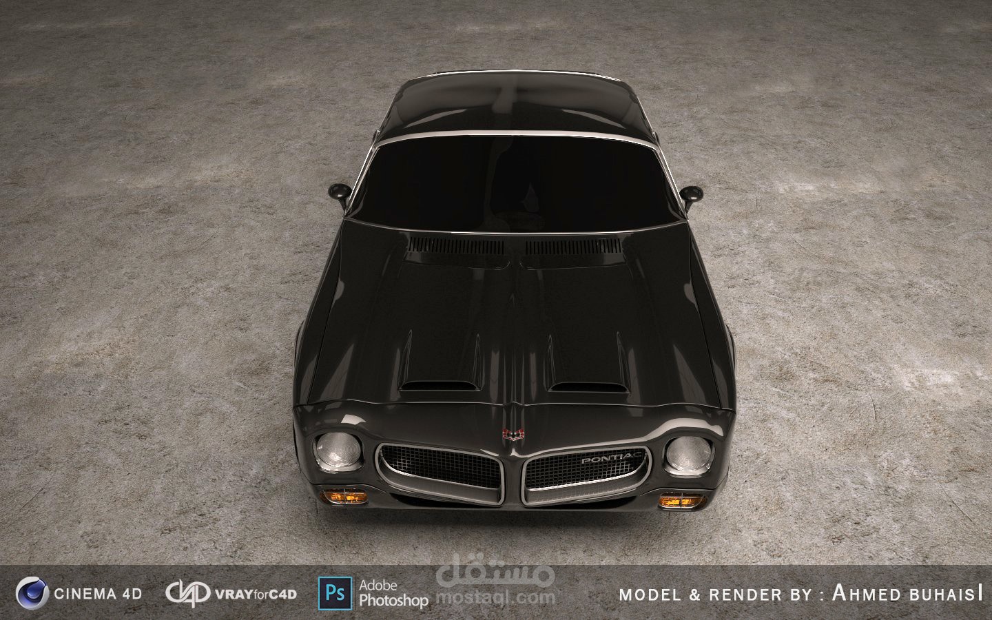 1970 Pontiac Formula 400 Modeling & VRay Rendering