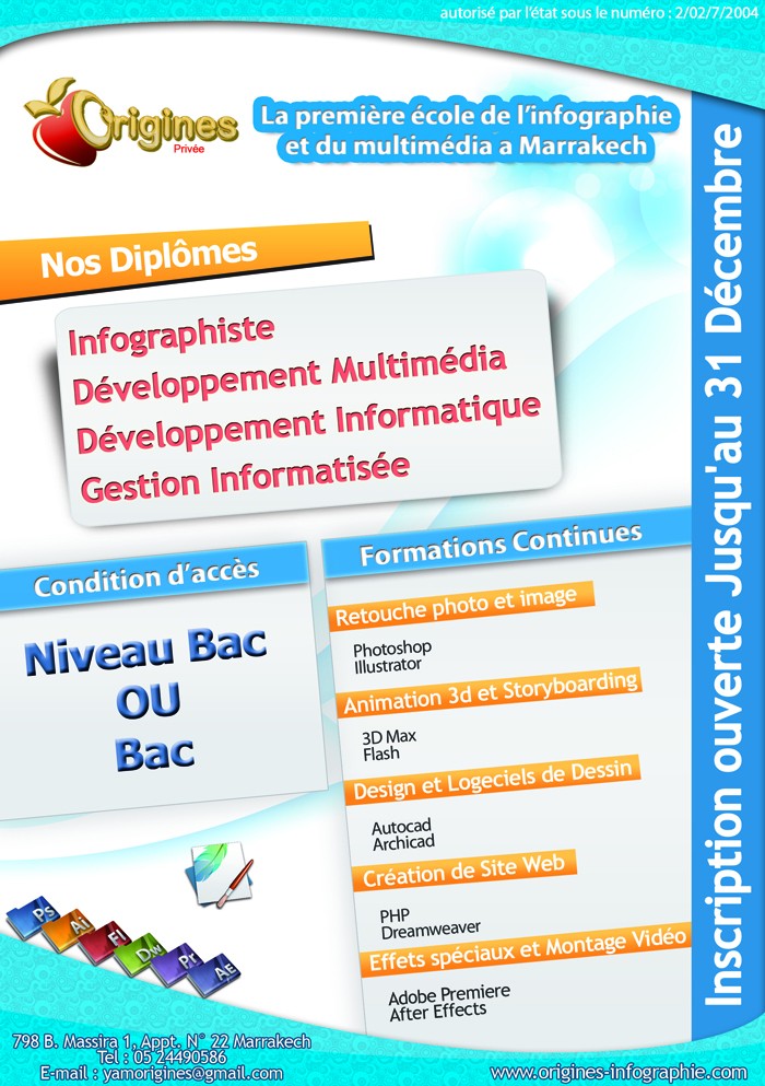 flyer ecole prive
