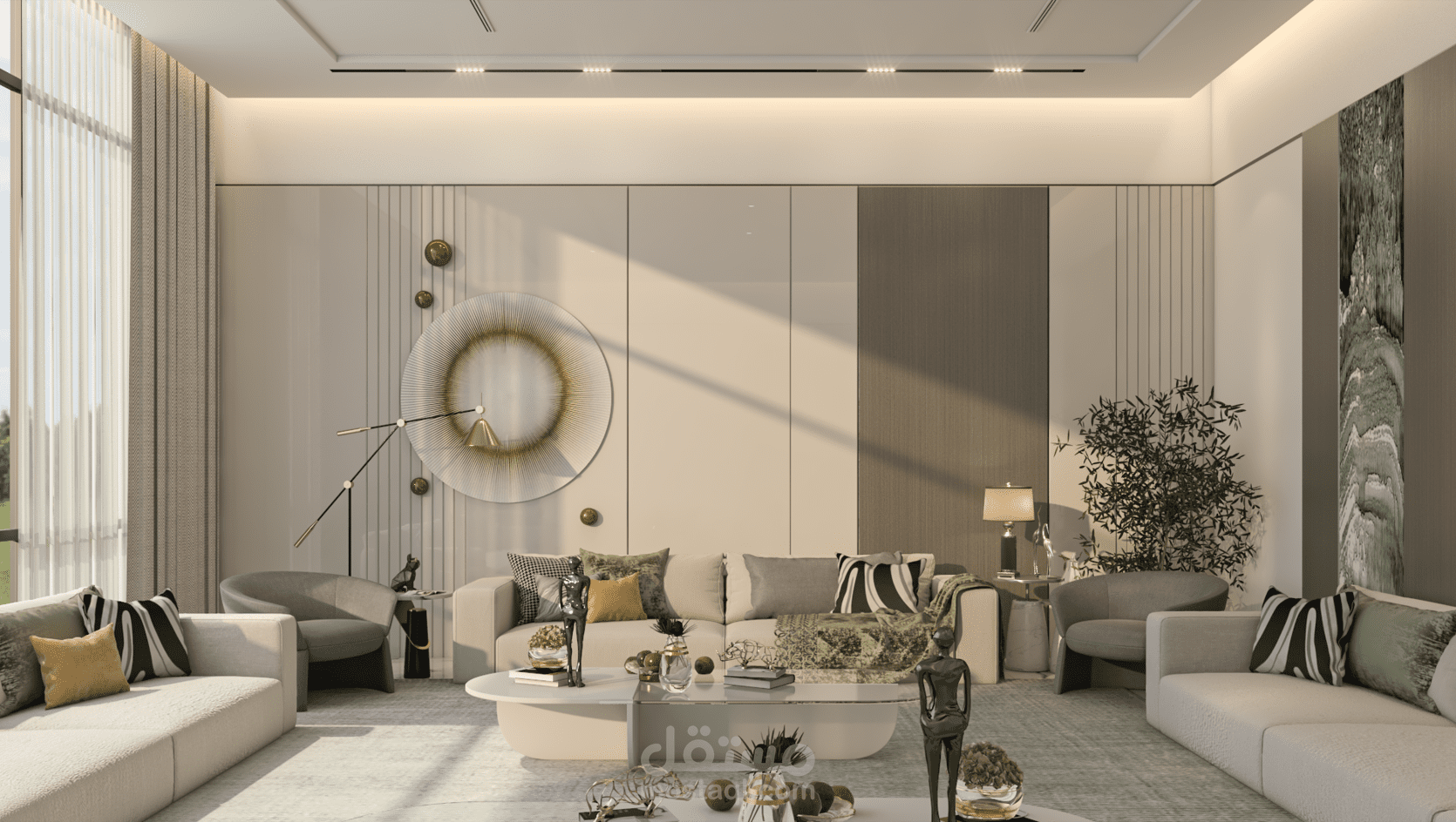 تصميم جناح ضيافة مودرن
