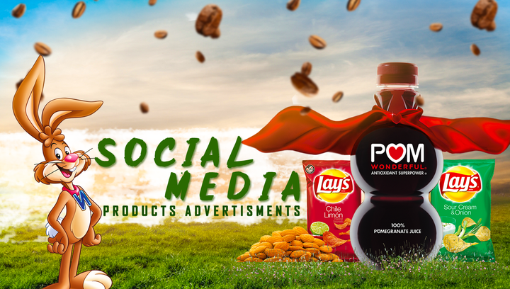 تصميم اعلانات سوشال ميديا للمنتجات الغذائية  - Social Media Designs for products