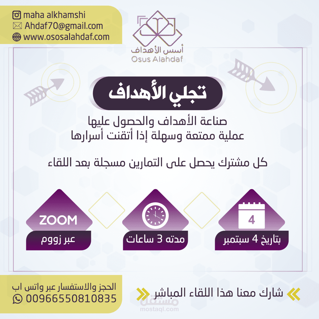 تـصـميم بوســت لكــورس تدريــــبي