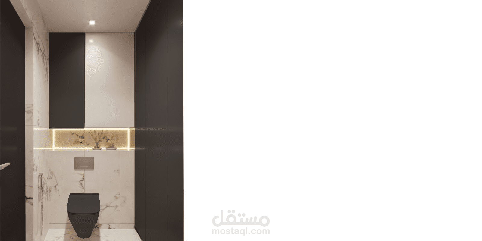 تصميم حمام ضيوف