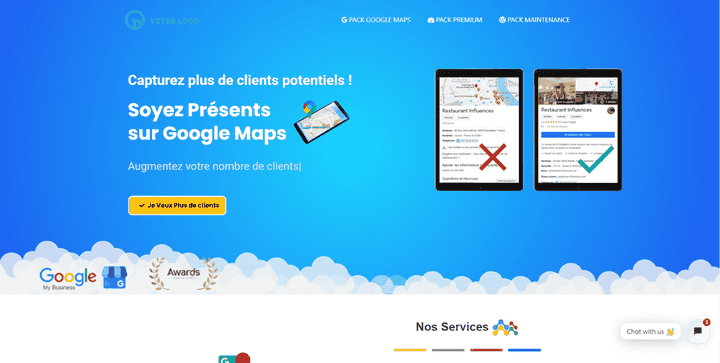 موقع تقديم خدمات لخرائط جوجل - فرنسا