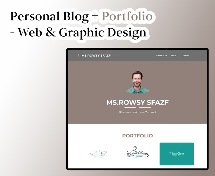 Personal Blog + Portfolio - Web & Graphic Design