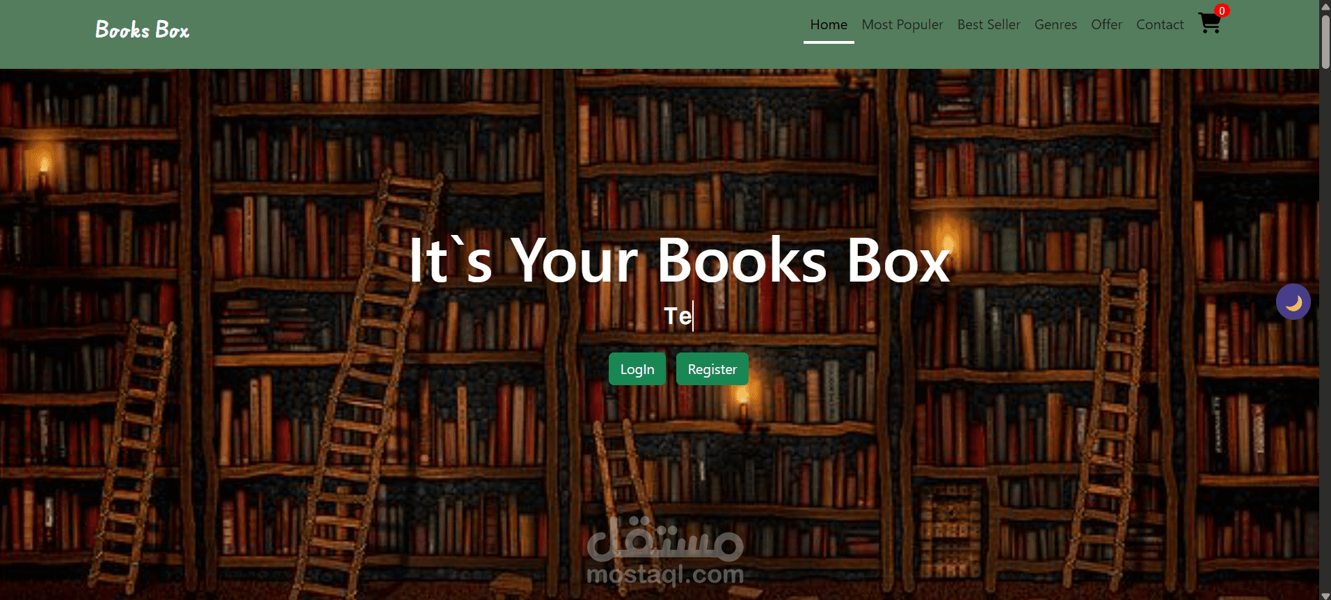 Book Store – متجر إلكتروني لعرض وبيع الكتب