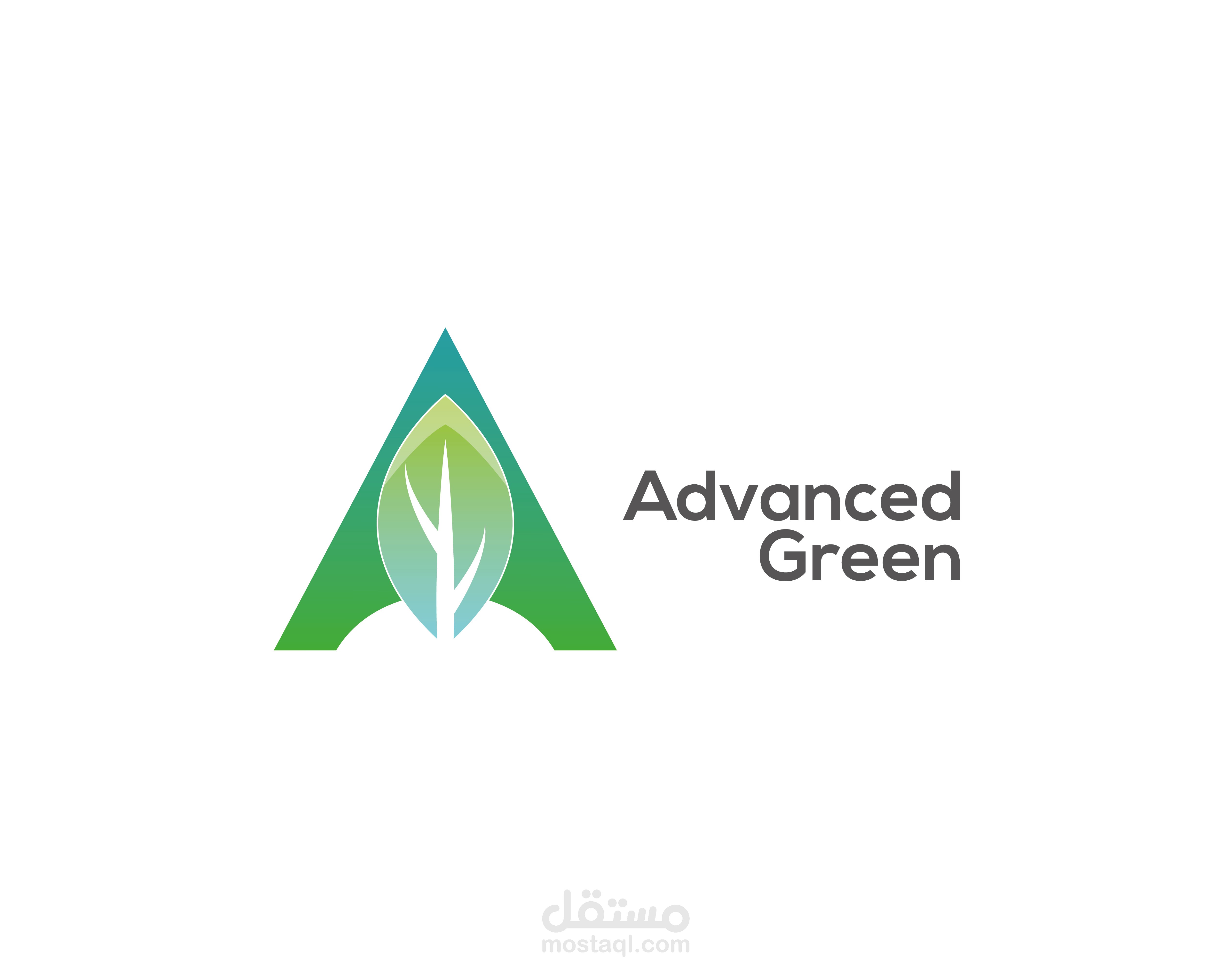 Advanced Green logo Design