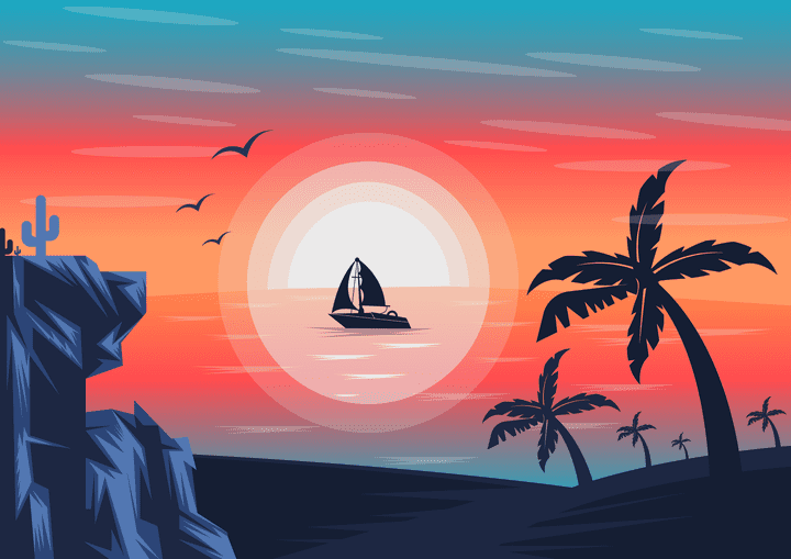 SEA ILLUSTRATION DESIGN