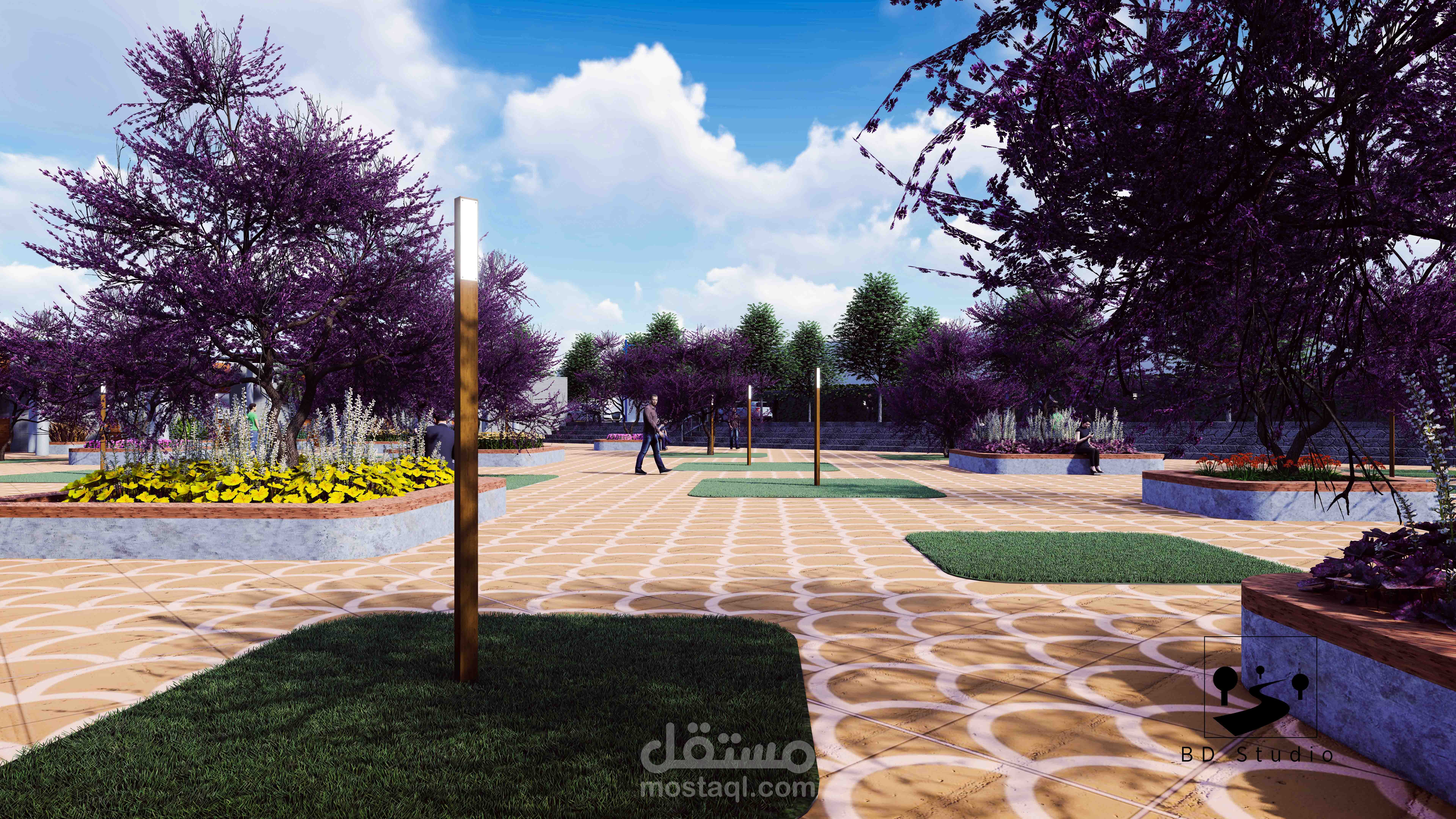 تصميم لاندسكيب منتزه عام