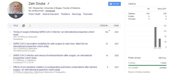 حسابي لتوثيق الأبحاث على الباحث العلمي Google Scholar