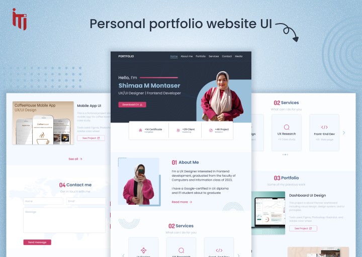 تصميم بورتفوليو Personal portfolio