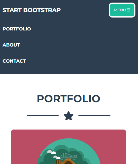 تصميم موقع شخصي PORTFOLIO باستخدام BOOTSTRAP 5