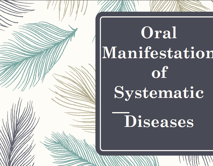 عرض تقديمي بعنوان Oral manifestation of systematic disease