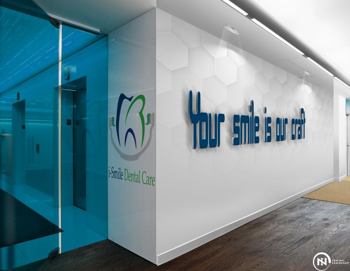 logo design for a dental clinic called "i-Smile"