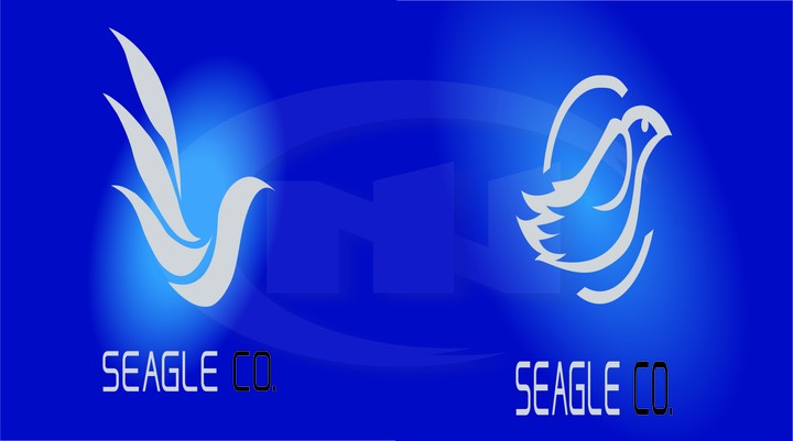 logo for a delivery company called "SEAGLE CO."