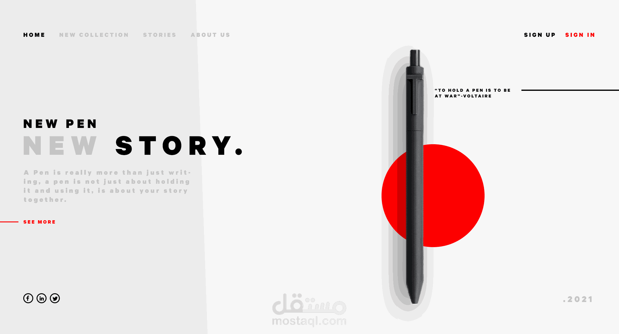 Pen product website