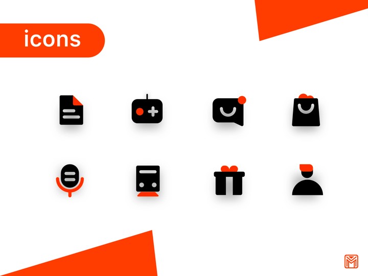 collection icons design set مشروع تصميم مجموعه ايقونات ثيم..