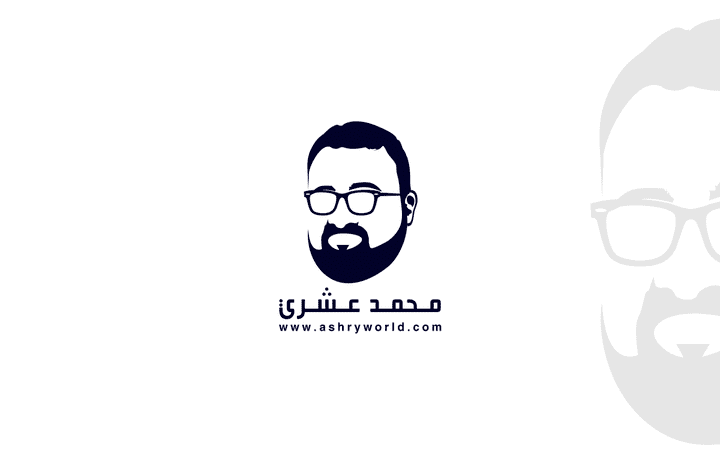تصميم شعار شخصي ( محمد عشري ) Face logo