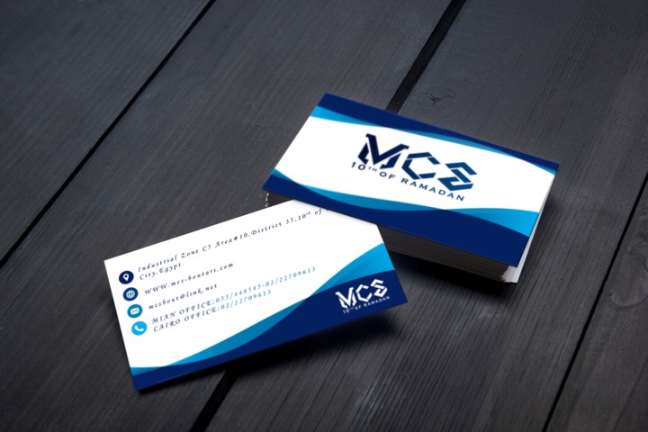 Business card for a company with two designs