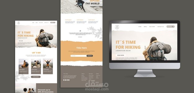 Website for hiking based on WordPress