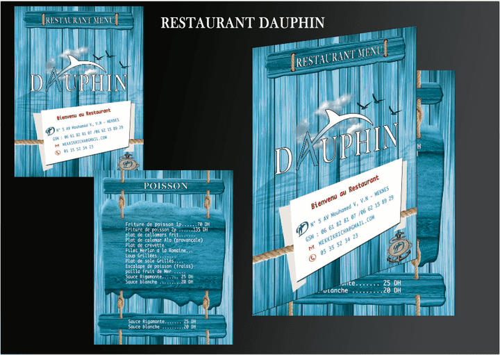 menu de restaurant