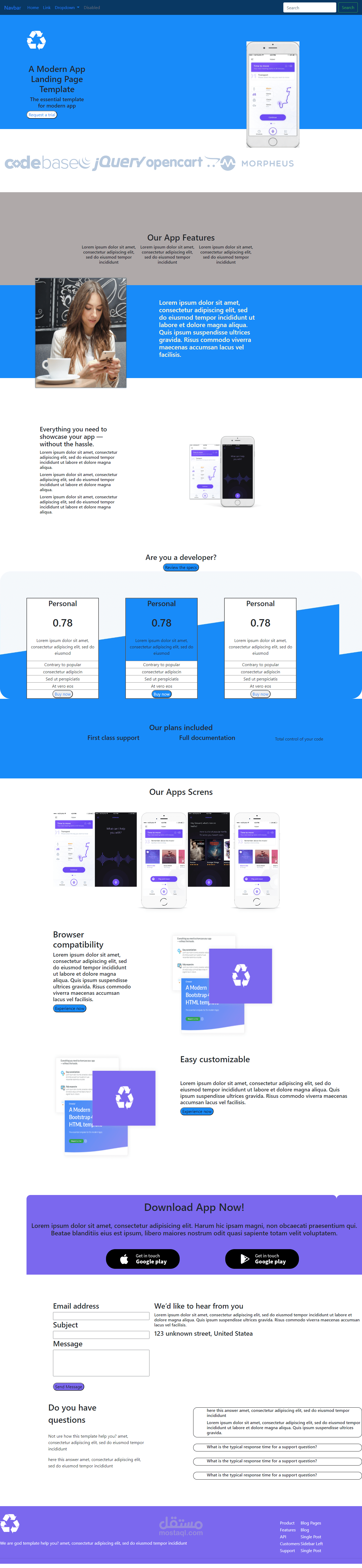 تصميم صفحات ويب  HTML -css-Bootstrap