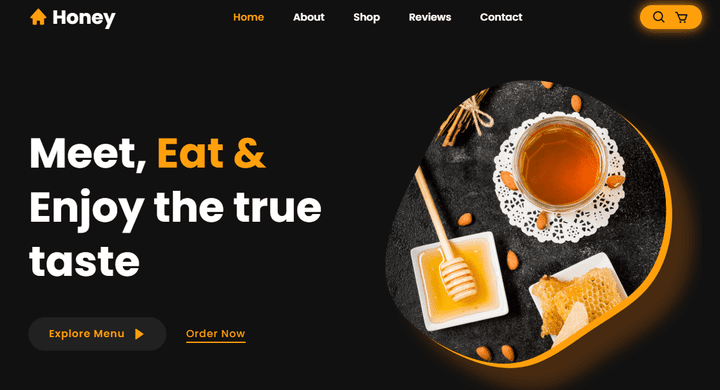 Honey Website Design