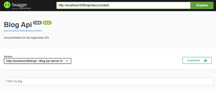 نظام إدارة التدوينات (Blog API)