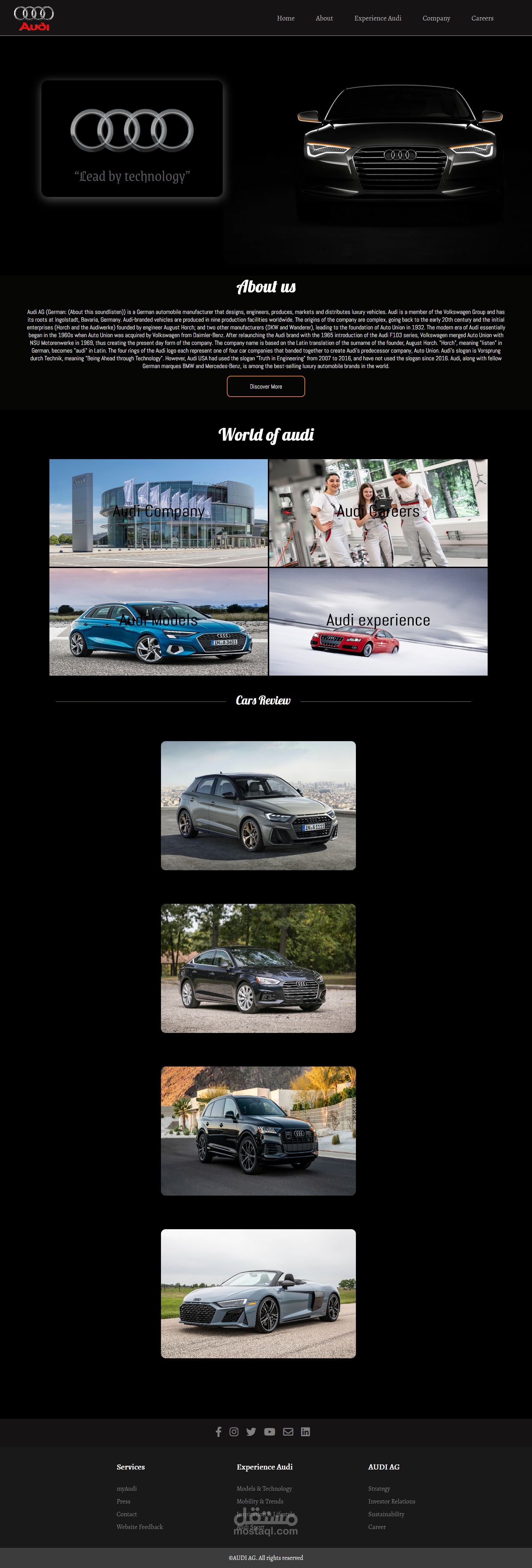 simple audi work show | مستقل