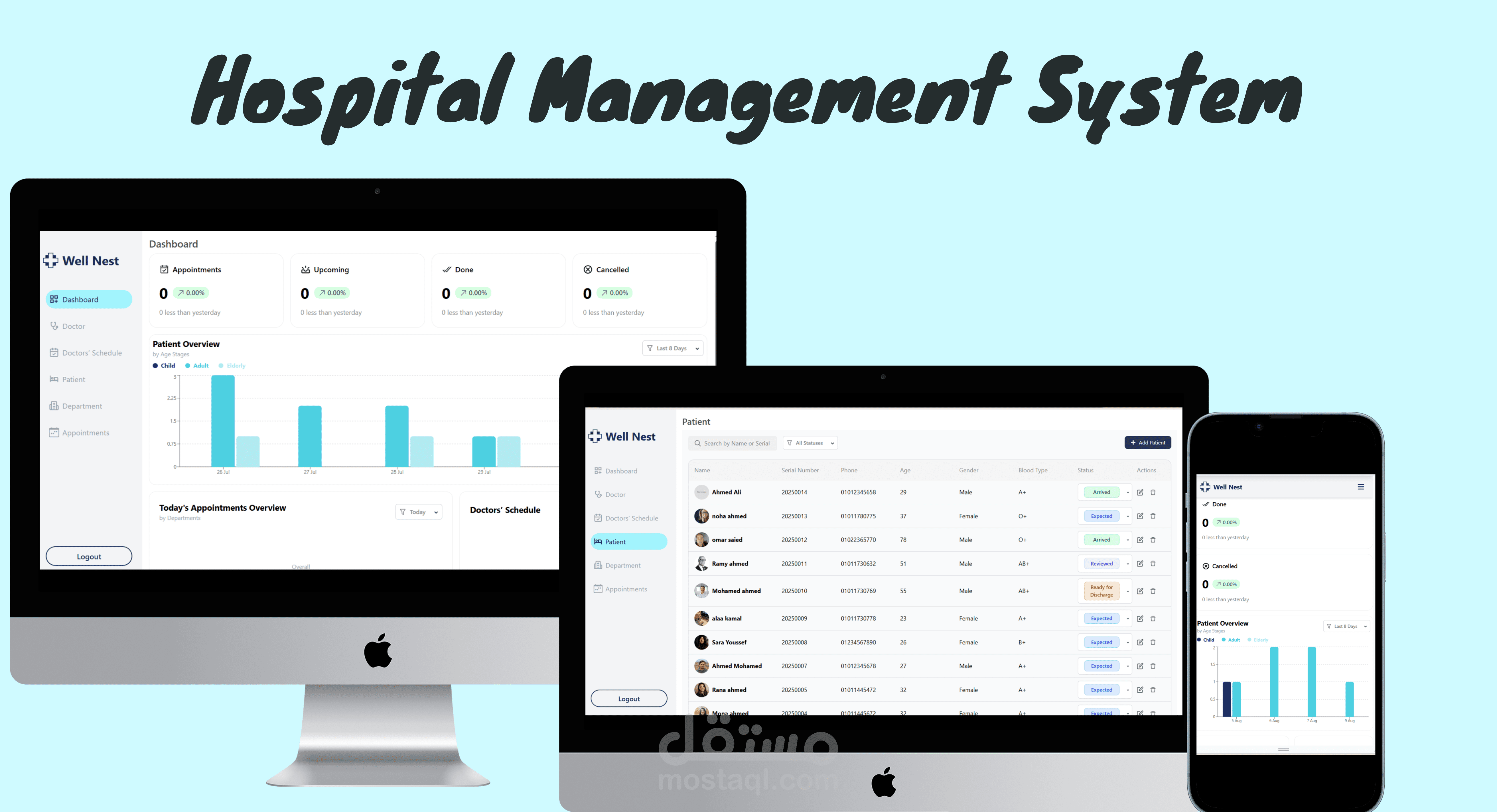 نظام إدارة مستشفى (Hospital Management System)