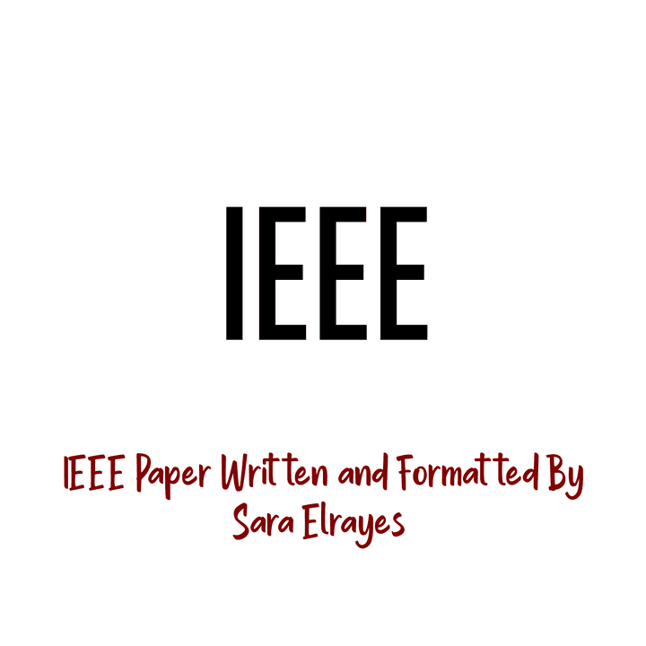كتابة وتنسيق بحث باللغة الإنجليزية ب IEEE format