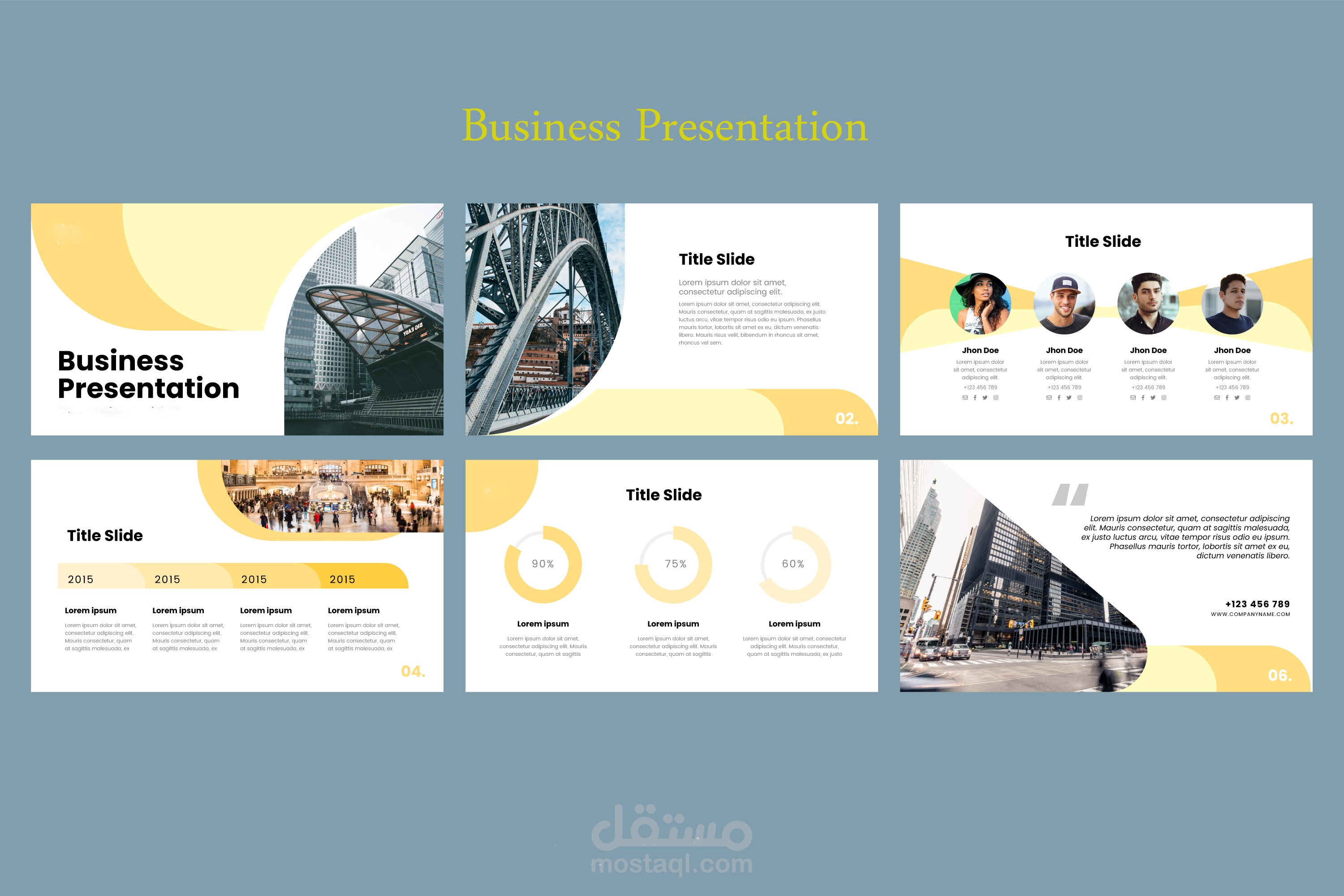 قالب بوربينت Business Presentation