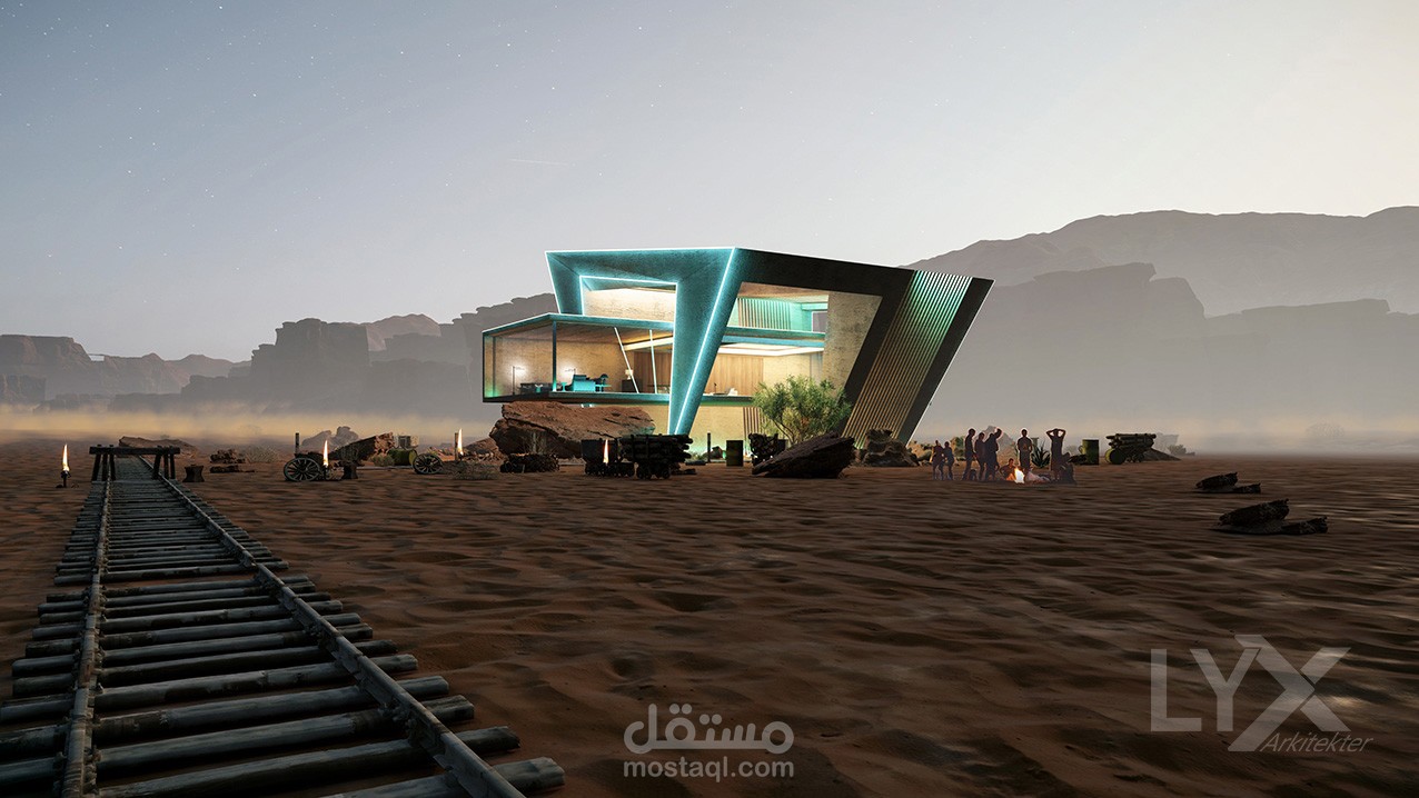 وصف لفيلا صحرواية من تصميم شركة ليكس السويدية للإعمار
